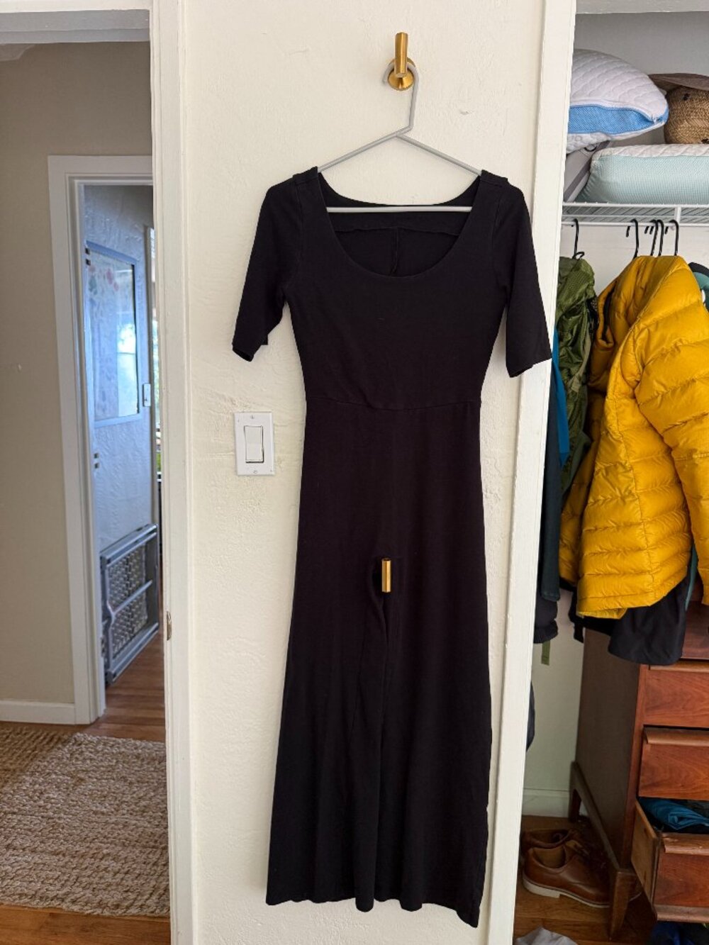 Of Earth & Salt Wide Leg Black Catsuit (Medium)